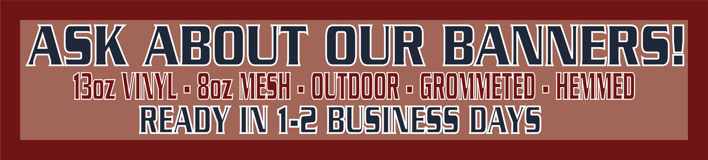 8oz Mesh Banner